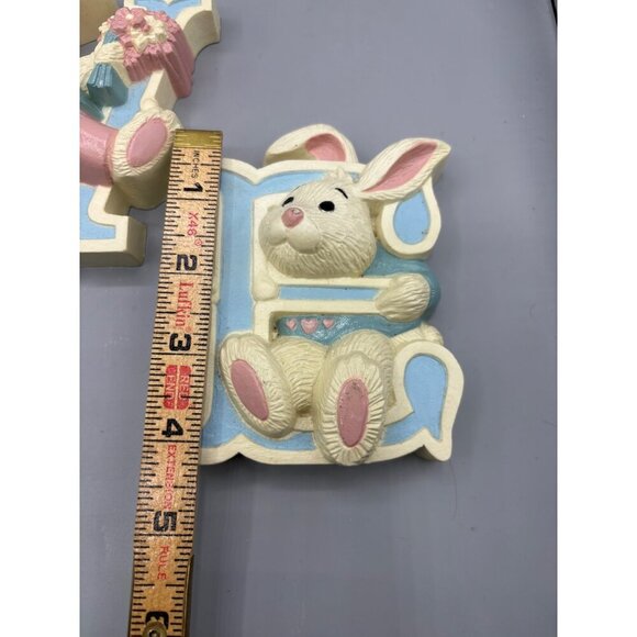 Vtg 80s Homco Bunny Wall Letters "LOVE" Pastel Decor Nursery Pastel - Picture 6 of 8